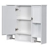 Grungis Wall Mounted Bathroom Storage Cabinet,35'' x28'' Medicine Cabinet with Mirror and Towels Bar,Storage Cabinet for Bathroom - 4 of 4
