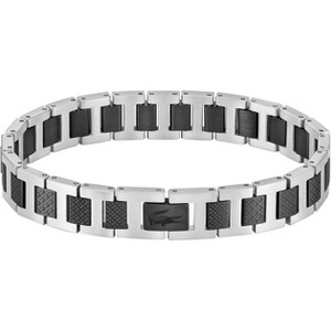 Unisex H-Link Bracelet with Crocodile Clasp, Adjustable Polished Metal Accessory for Men and Women - 1 of 4