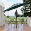 homfan 9Ft Patio Umbrella - 8 Sturdy Ribs Outdoor Table Umbrella with Crank Lift & Push Button Tilt - Market Umbrella for Pool, Deck, Yard, Garden - 2 of 4