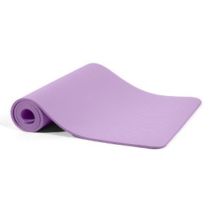 Gulches Yoga mat, 1/2 inch ultra-thick high-density practice mat with straps, suitable for all kinds of yoga practice, a variety of colors - 1 of 4