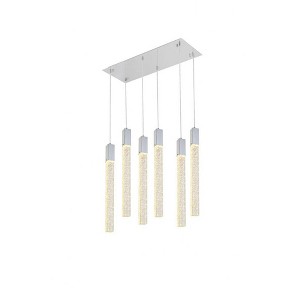 Elegant Lighting Weston 6 - Light Pendant in  Chrome - 1 of 4