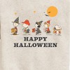 Boys' - Peanuts - Retro Happy Halloween Trick Or Treaters Graphic Long Sleeve Fleece Sweatshirt - 2 of 4