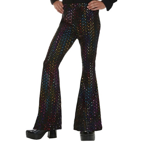 4 Pocket Flare Pants - 4 Color Disco Ball Men's on sale Holographic Flare Pants // Metallic Mens Bell Bottoms