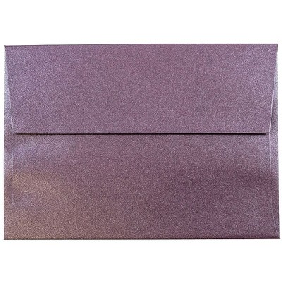 JAM Paper A6 Metallic Invitation Envelopes 4.75 x 6.5 Stardream Ruby Purple GCST654