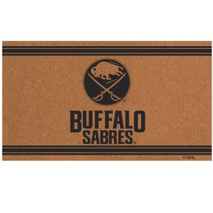 Evergreen Buffalo SabresLogo Natural Coir 28 x 16 Inches Indoor Outdoor Doormat - 1 of 4
