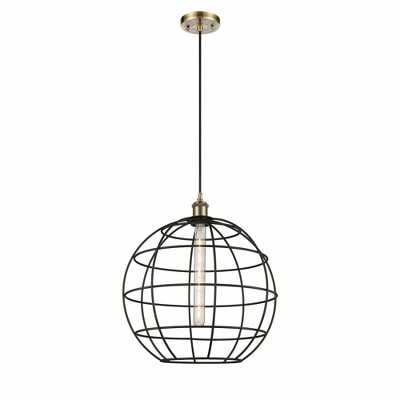 Lake Placid - 1 Light Cord Hung Pendant In Industrial Style-17.75 Inches Tall and 16 Inches Wide