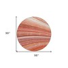 Terra Cotta Salmon And Orange Striped Washable Indoor Outdoor Area Rug - 3 of 4