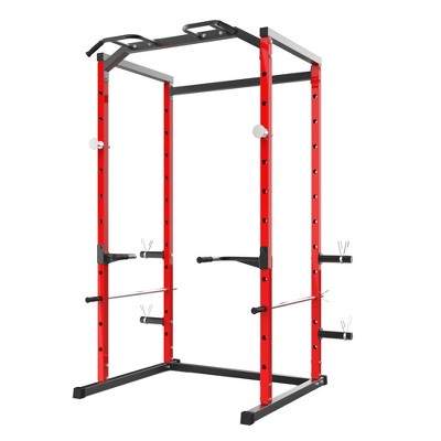 1100LB Capacity Power Rack with Pull-Up Bar, Squat Rack for Home Gym, Power Cage