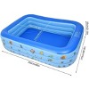 TINKLE WELL Inflatable Swimming Kiddie Pool 98" X 67" X 21" Ocean World Blue - 3 of 3