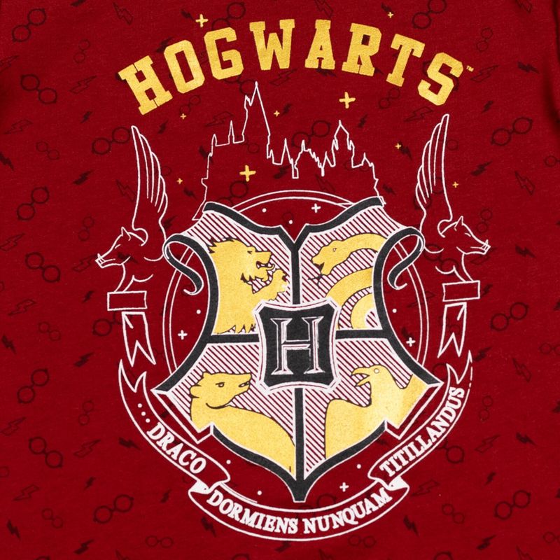 Harry Potter Gryffindor Hufflepuff Ravenclaw Girls French Terry Sweatshirt Dress Little Kid to Big Kid, 3 of 9