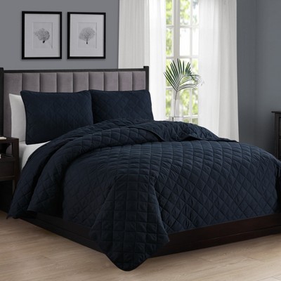 Swift Home | Essential Diamond Stitched 3-Piece Quilt Set