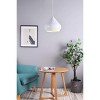 Elegant Lighting Axiom 1 Light White Pendant - 2 of 4