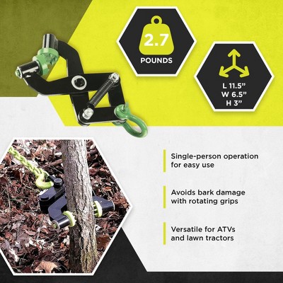 Brush Grubber Mini Black and Green Steel Shrub Remover