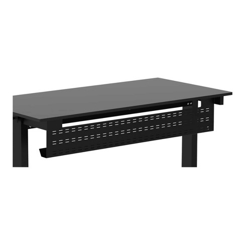 Stand Up Desk Store Under Desk Cable Management Tray Black Horizontal  Computer Cord Raceway And Modesty Panel (black, 51) : Target