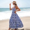 Women's Ornate Diamond Neck Twist & Keyhole Maxi Dress -Cupshe - 2 of 4