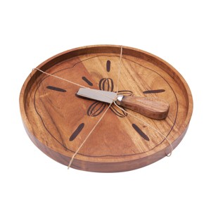 C&F Home Sand Dollar Serving Board W/Spreader S/2 - 1 of 3