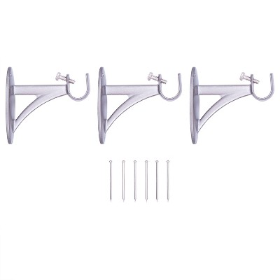 Pewter Telescoping Metal Curtain Rod with Decorative Finials, 36-66 inches