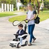 Safstar 3 in 1 Ride on Push Car Mercedes Benz Toddler Stroller Sliding Car White - 2 of 4