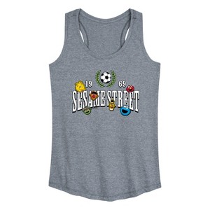 Women's - Sesame Street - Ss Soccer Jersey Graphic Racerback Tank - 1 of 4