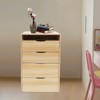 YIYIBYUS Vanity Desk with Makeup Stool, Makeup Vanity Table, Pink - 3 of 4