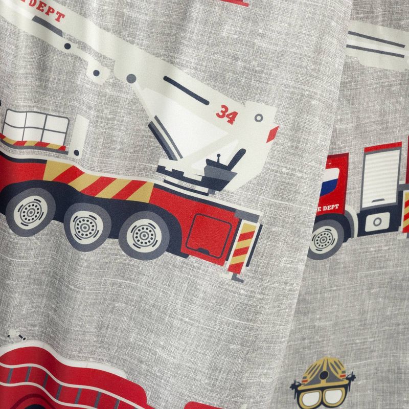 60&#34;x40&#34; 7lbs Kids&#39; Fire Truck Kids&#39; Washable Reversible Weighted Blanket - Lush D&#233;cor, 6 of 12