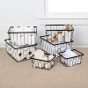 happimess Camden Vintage Industrial Handmade Wire Metal Nesting Storage Baskets - 2 of 4
