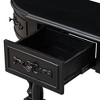 Kumasinova 52" Curved Console Table with Drawers,Entryway Table with Storage Shelf,Modern Sofa Table for Living Room,Hallway - 4 of 4