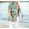 HAPPY BAY Men's Hawaiian Short Sleeve Button Down Shirt Mens Party Shirts Casual Holiday Summer Tropical Island Shirts for Men - image 4 of 4