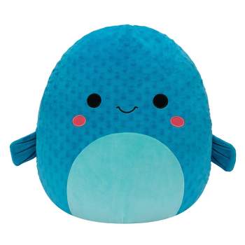 Squishmallows 16" Refalo the Blue Pufferfish Plush Toy