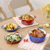 Dexmalle 6qt dutch oven and 2qt lid,Enamel Dutch Oven,Red - 4 of 4