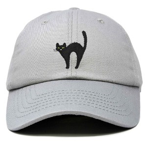 Dalix Black Cat Embroidered Womens Cotton Dad Hat Baseball Cap Adjustable - 1 of 4