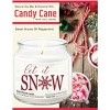 Courtside Market Let it Snow Candy Cane 12.8oz Soy Wax Candle Glass Jar with Brushed Silver Metal Lid - 3 of 3