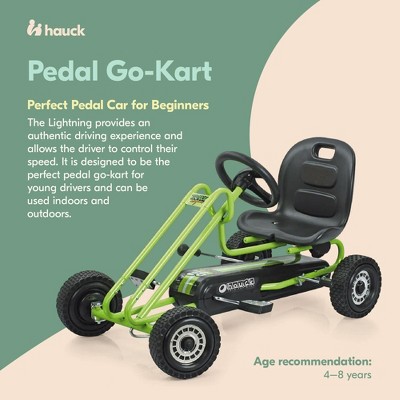 Green Ergonomic Pedal Ride-On Go Kart for Kids
