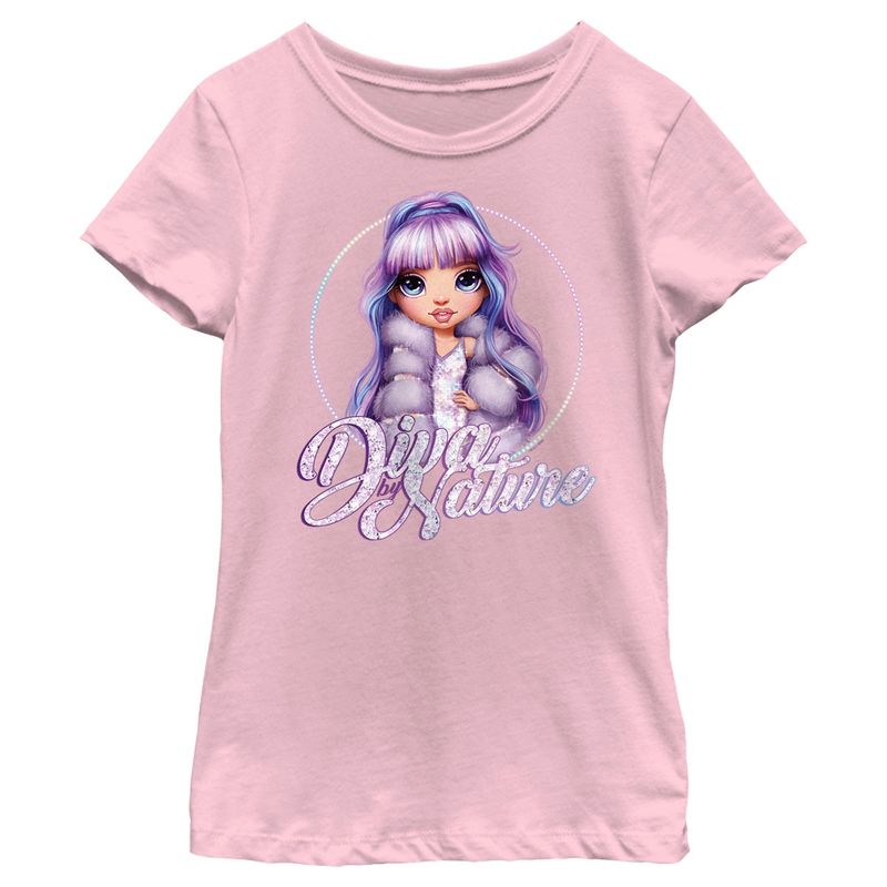 Girl's Rainbow High Violet Diva by Nature T-Shirt, 1 of 5