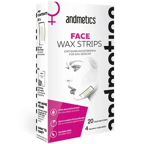 andmetics Face Wax Strips for Women 1.59oz