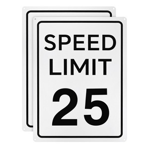 Unique Bargains Aluminum Weather Resistant Waterproof Rust Free Traffic Sign 2 Pcs - 1 of 4