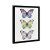 13" x 19" Butterfly Set Animals Framed Wall Art Purple - Olivia's Easel: Modern Decor, Digital Print, Black Plastic Frame, Wire Mount - 3 of 4