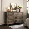 47" Wide Dresser TV Stand, 7 Drawer Dresser with Exquisite Metal Handles, Modern Dressers Organizer for Bedroom, Living Room, Hallway, Entryway - 4 of 4
