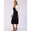 INSPIRE CHIC Women's Cocktail Party Open Front Long Sleeve Cropped Velvet Shrug Cardigan - 3 of 4