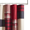 PAGED 72x72 Inch Shower Curtain Country Style Shower Curtain with Pieced Patchwork Pattern for Bathroom, Machine Washable - 2 of 4