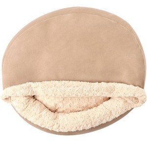 The Lakeside Collection Self-Warming Pet Cave - Cozy Hideway with Round ...