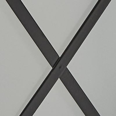 Frosted Glass and Black Iron Tabletop Candle Holder