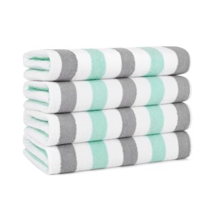 Arkwright Oversized Beach Towels (30x70, 4-Pack), Soft Ringspun Cotton Cabo Cabana Striped Beach Towel, Pool Towel, Bath Towel - 1 of 4