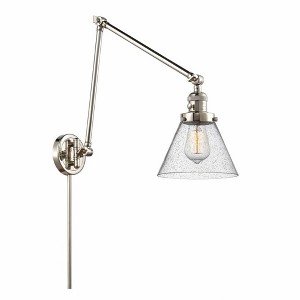 Cone - 1 Light Swing Arm Wall Sconce In Industrial Style-30 Inches Tall and 8 Inches Wide - 1 of 1