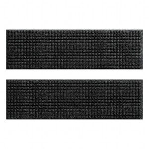 WaterHog 8.5"x30" Set of 4 Squares Indoor/Outdoor Stair Treads Door Mats - 1 of 4