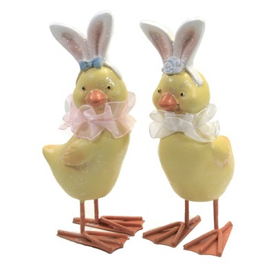 Easter 6.25" Happy Chicks Bunny Ears  -  Decorative Figurines