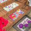 Evergreen English Garden Florals Sassafras Indoor Outdoor Switch Doormat 1'10"x10" Multicolored - 4 of 4