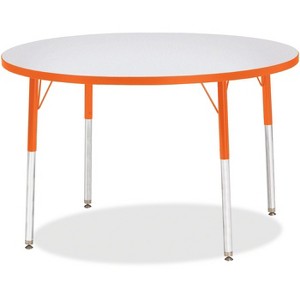 Jonti-Craft Berries Adult Height Color Edge Round Table (42 x 42) in Orange - 1 of 2