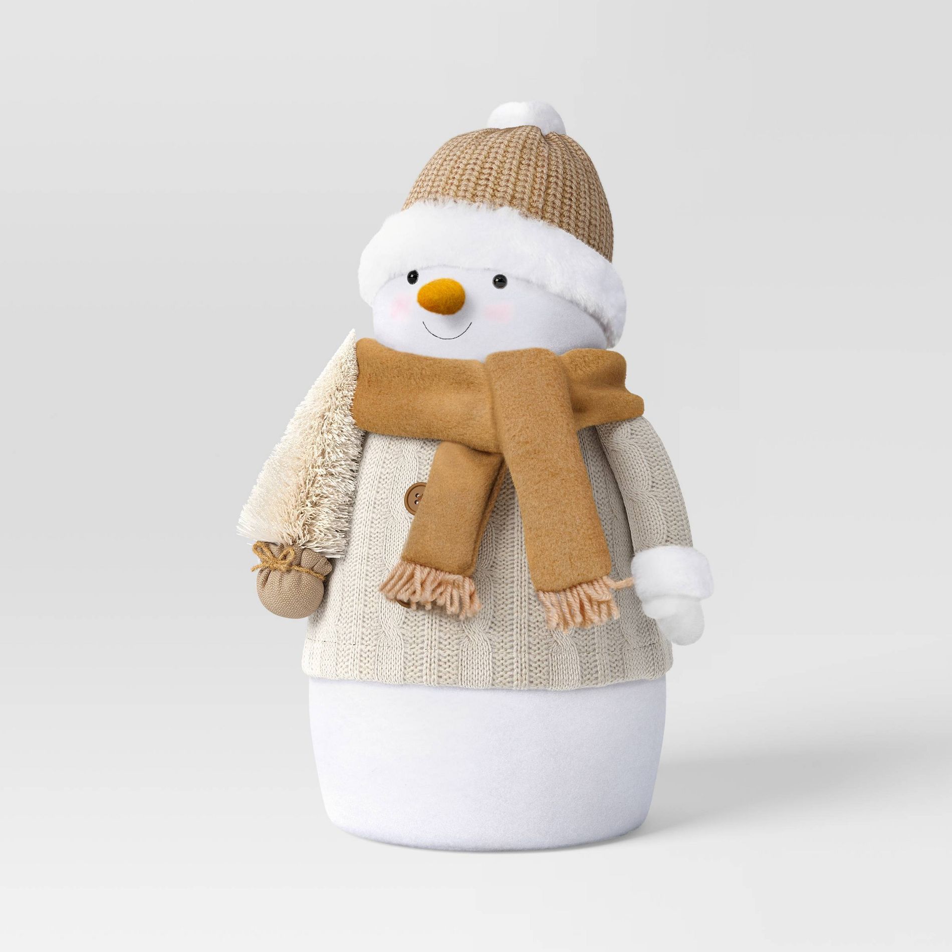 Christmas Fabric Snowman Decor Pom Hat - Wondershop™