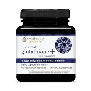 45 liposomal glutathione Youtheory with Resveratrol, 90 Count, 45-Day Supply : Target Liposomal